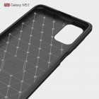  Samsung Galaxy M51 (M515) „Carbon“ kieto silikono TPU juodas dėklas - nugarėlė