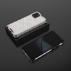 Honeycomb sustiprintos apsaugos Samsung Galaxy Note10 Lite (N770F) skaidrus kieto silikono (TPU) ir plastiko dėklas 