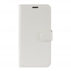 Samsung Galaxy Note 10+ (N975F) atverčiamas juodas odinis Litchi dėklas - piniginė