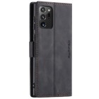 Samsung Galaxy Note 20 Ultra (N986F) CaseMe Retro solidus atverčiamas juodas odinis dėklas - knygutė