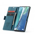 Samsung Galaxy Note 20 Ultra (N986F) CaseMe Retro solidus atverčiamas žalias odinis dėklas - knygutė