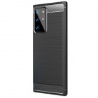 Samsung Galaxy Note 20 Ultra (N986F) „Carbon“ kieto silikono TPU juodas dėklas - nugarėlė