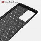 Samsung Galaxy Note 20 Ultra (N986F) „Carbon“ kieto silikono TPU juodas dėklas - nugarėlė