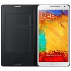 Samsung Galaxy Note 3 (N9005, N9002, N9000) originalus Moschino Flip Wallet atverčiamas juodas odinis dėklas