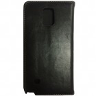 Samsung Galaxy Note 3 (N9005, N9002, N9000) „Luxury“ atverčiamas juodas odinis dėklas - piniginė