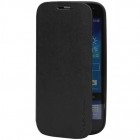 X-Level“ Slim Fit atverčiamas juodas odinis Samsung Galaxy Note 3 Neo (N7505, N7500, N7502) dėklas