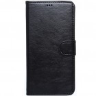 Samsung Galaxy Note 4 (N910) atverčiamas juodas odinis Litchi dėklas - piniginė