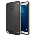 Samsung Galaxy Note 4 (N910) juodas kieto silikono (TPU) ir plastiko dėklas