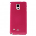 Samsung Galaxy Note 4 N910 Mercury tamsiai rožinis (koralinis) kieto silikono tpu dėklas - nugarėlė