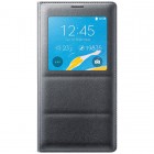Samsung Galaxy Note 4 N910 originalus S View Cover atverčiamas juodas (Charcoal black) odinis dėklas