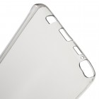 Samsung Galaxy Note 5 (N920) skaidrus (permatomas) kieto silikono TPU ploniausias pasaulyje pilkas dėklas