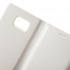 Samsung Galaxy Note 7 (N930) baltas odinis atverčiamas Smart Wallet dėklas - piniginė