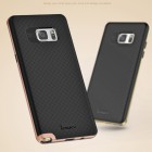 Samsung Galaxy Note 7 (N930) „IPAKY“ kieto silikono TPU juodas (rožiniais apvadais) dėklas - nugarėlė