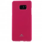 Samsung Galaxy Note 7 (N930) Mercury tamsiai rožinis kieto silikono tpu dėklas - nugarėlė