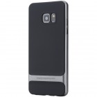 „Rock“ Royce sustiprintos apsaugos Samsung Galaxy Note 7 (N930) juodas pilkos spalvos apvadais kieto silikono (TPU) ir plastiko dėklas