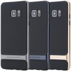 „Rock“ Royce sustiprintos apsaugos Samsung Galaxy Note 7 (N930) juodas pilkos spalvos apvadais kieto silikono (TPU) ir plastiko dėklas