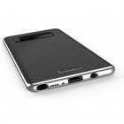 Samsung Galaxy Note 8 (N950F) „IPAKY“ kieto silikono TPU juodas (sidabro spalvos apvadais) dėklas - nugarėlė