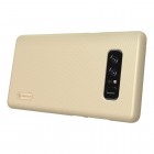 Nillkin Frosted Shield Samsung Galaxy Note 8 (N950F) auksinis plastikinis dėklas + apsauginė ekrano plėvelė