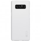 Nillkin Frosted Shield Samsung Galaxy Note 8 (N950F) baltas plastikinis dėklas + apsauginė ekrano plėvelė