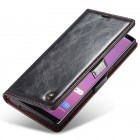 Samsung Galaxy Note 9 (N960F) „CaseMe“ solidus atverčiamas juodas odinis dėklas - knygutė