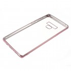 Samsung Galaxy Note 9 (N960F) Silikoninis skaidrus dėklas, rožinis 