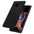 „Spigen“ Thin Fit 360 plastikinis Samsung Galaxy Note 9 (N960F) telefonams juodas dėklas - nugarėlė + apsauginis ekrano stiklas