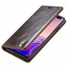 Samsung Galaxy S10 (G973) „CaseMe“ solidus atverčiamas rudas odinis dėklas - knygutė