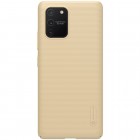 Samsung Galaxy S10 Lite (G970) Nillkin Frosted Shield auksinis plastikinis dėklas