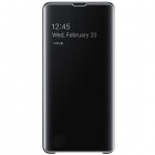 Samsung Galaxy S10+ (G975) originalus Clear View Standing Cover atverčiamas juodas dėklas