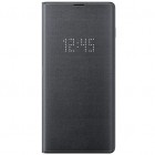 Samsung Galaxy S10+ (G975) originalus Led View Cover atverčiamas juodas odinis dėklas - piniginė