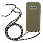 Samsung Galaxy S10e (G970) Strap kieto silikono TPU žalias dėklas - nugarėlė