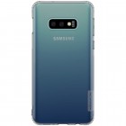 Samsung Galaxy S10e (G970) Nillkin Nature plonas skaidrus (permatomas) silikoninis TPU pilkas dėklas