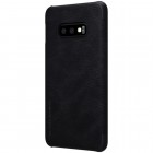 Prabangus „Nillkin“ Qin serijos juodas odinis atverčiamas Samsung Galaxy S10e (G970)