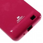 Samsung Galaxy S2 Mercury tamsiai rožinis kieto silikono tpu dėklas - nugarėlė