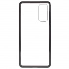 Samsung Galaxy S20 FE (Fan Edition) Frame skaidrus (permatomas) magnetinis dvigubas plastikinis dėklas