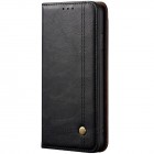Deluxe atverčiamas juodas odinis Samsung Galaxy S20 (G980) dėklas - knygutė