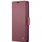 Samsung Galaxy S20+ CaseMe Retro solidus atverčiamas bordo odinis dėklas - knygutė