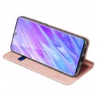 Samsung Galaxy S20+ Plus (G985) Dux Ducis Skin serijos rožinis odinis atverčiamas dėklas - knygutė