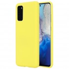 Samsung Galaxy S20 (G980) Shell kieto silikono (TPU) dėklas geltonas - nugarėlė
