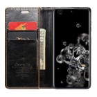 Samsung Galaxy S20 Ultra (G988, G988) „CaseMe“ Leather solidus atverčiamas rudas odinis dėklas - knygutė