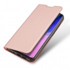 Samsung Galaxy S20 Ultra (G988) Dux Ducis Skin serijos rožinis odinis atverčiamas dėklas - knygutė