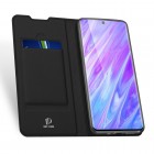 Samsung Galaxy S20+ Plus (G985) Dux Ducis Skin serijos juodas odinis atverčiamas dėklas - knygutė