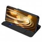 Dux Ducis Skin serijos Samsung Galaxy S21 (G991B) juodas odinis atverčiamas dėkla