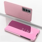 Samsung Galaxy S21 FE (Fan Edition) 5G plastikinis atverčiamas rožinis dėklas