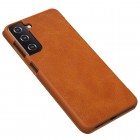 Samsung Galaxy S21 (G991B) prabangus Nillkin Qin serijos rudas odinis atverčiamas dėklas - knygutė