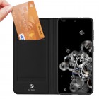 Dux Ducis Skin serijos Samsung Galaxy S21+ (G996B) juodas odinis atverčiamas dėkla