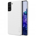 Samsung Galaxy S21+ (G996B) Nillkin Frosted Shield baltas plastikinis dėklas, nugarėlė