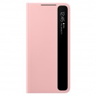 Samsung Galaxy S21+ (G996B) originalus Smart Clear View Cover (EF-ZG996CPEGEE) atverčiamas rožinis dėklas - knygutė