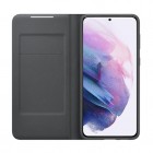 Samsung Galaxy S21+ (G996B) originalus Smart Led View Cover atverčiamas juodas dėklas - knygutė