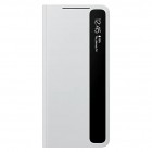 Samsung Galaxy S21 Ultra (G998B) originalus Smart Clear View Cover atverčiamas šviesiai pilkas dėklas - knygutė